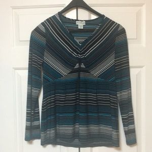 Motherhood Maternity long sleeved striped shirt